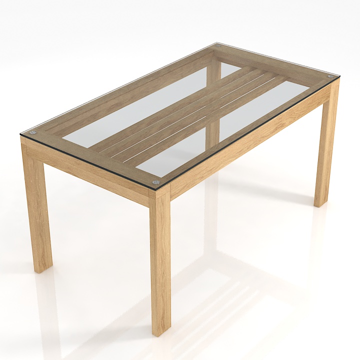 Table 3D model large preview