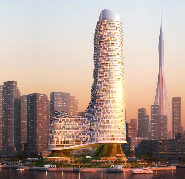 Hilly Evergreen residential tower, Dubai, UAE