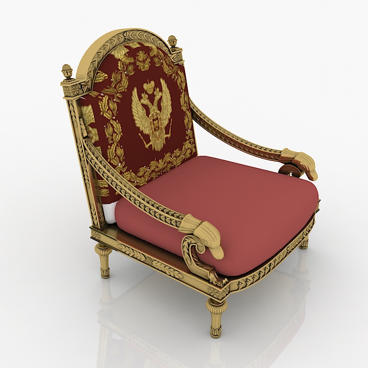 colombostyle armchair 3D Model Preview #676280e2