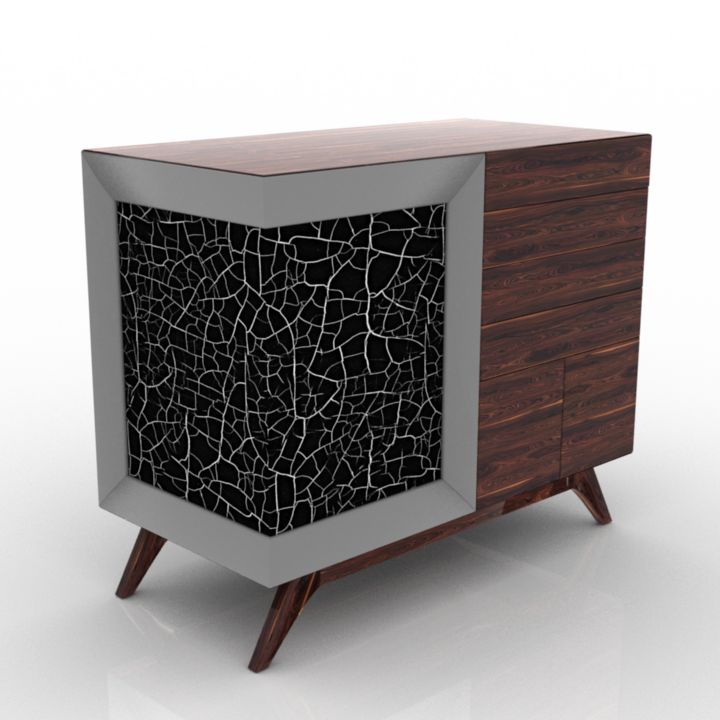 locker decor commode nek 3D Model Preview #286ede37