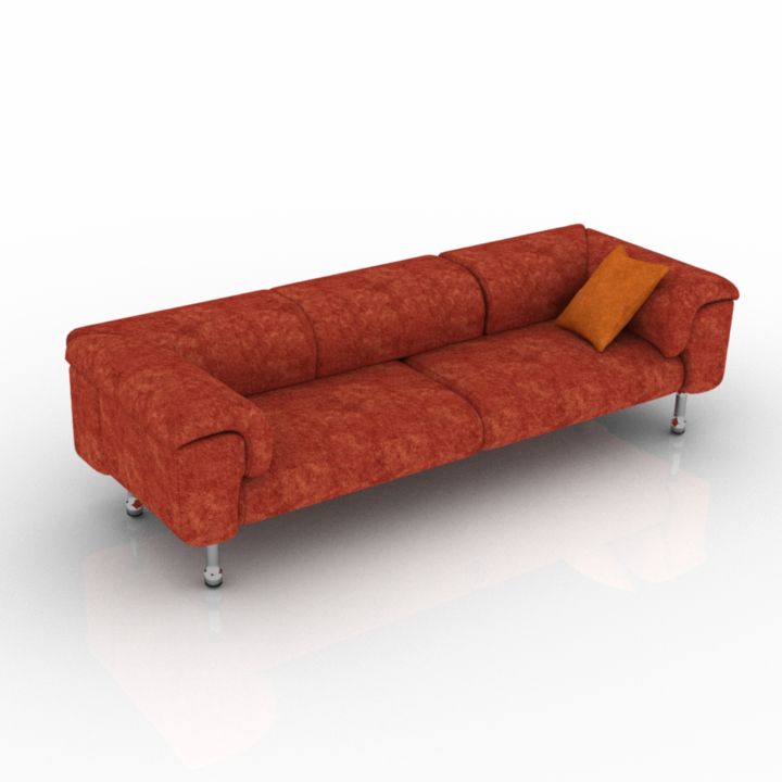 Sofa 3D model large preview