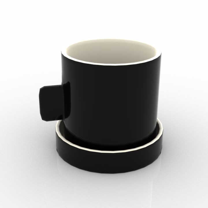 decorative tableware service - cup 3D Model Preview #c8d286ec