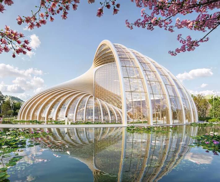 Taijitu Palace by Vincent Callebaut, Shenyang, China