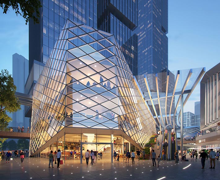 Shenzhen Luohu North High-Speed Railway Station, China