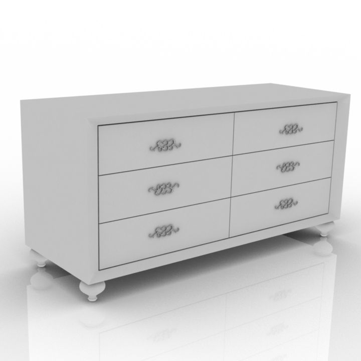 drawer commode 3D Model Preview #02e4c96e