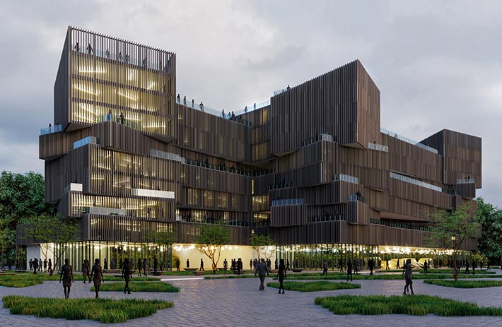 Business center by A17 bureau, Lviv, Ukraine