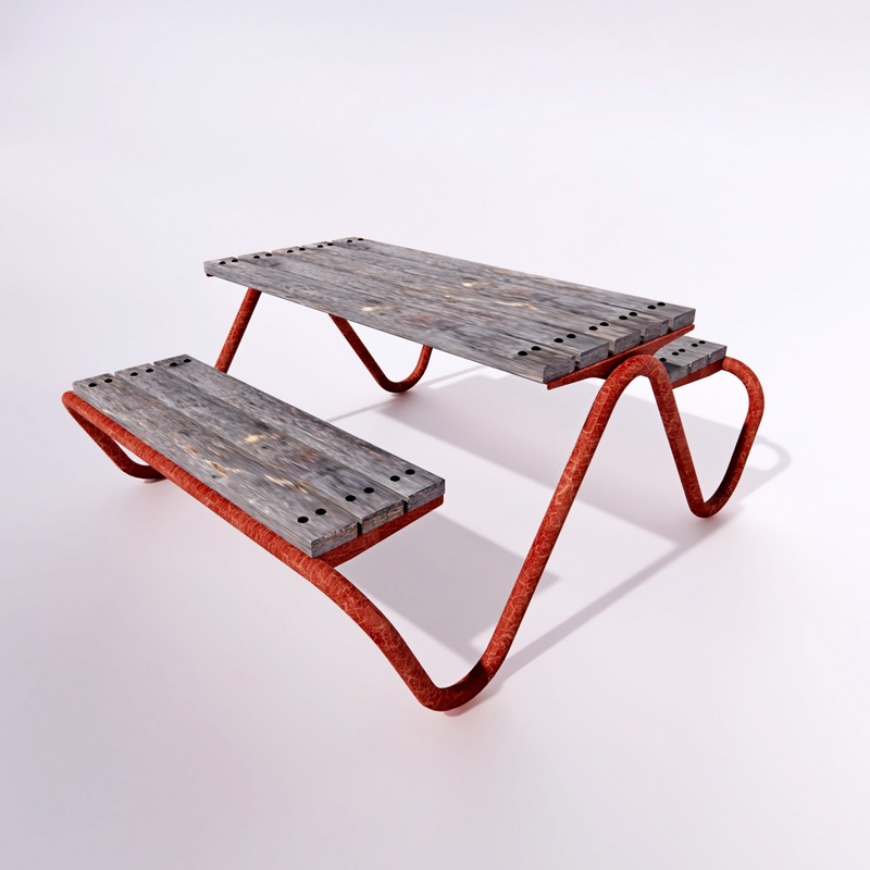 Bench 3D model large preview