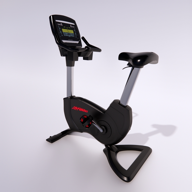 lifefitness elevation series upright lifecycle bike 3D Model Preview #f9f2764b