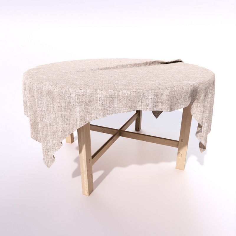 Table 3D model large preview