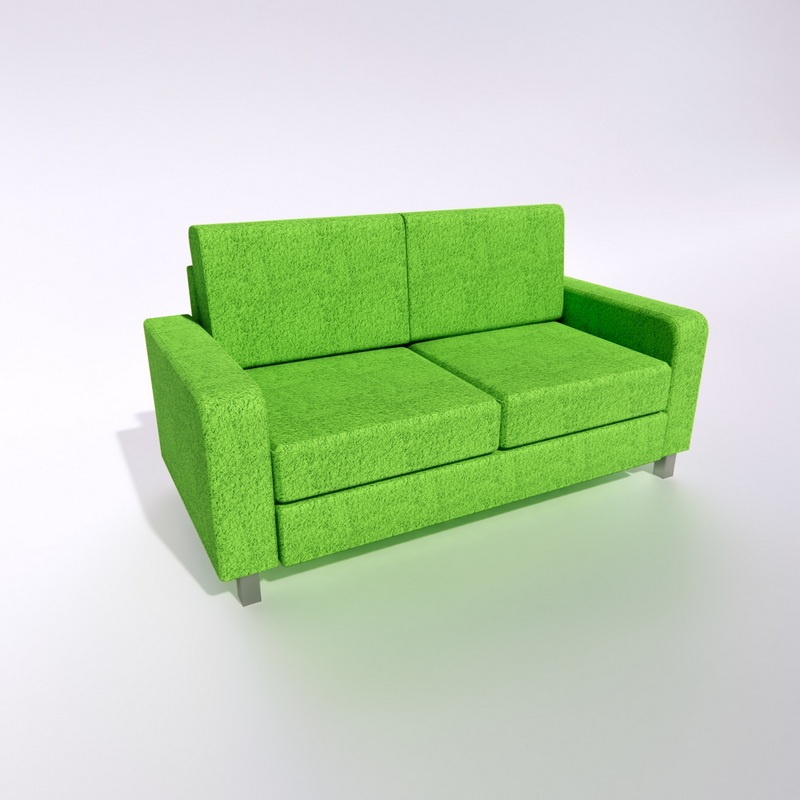 green sofa low 3D Model Preview #7af4c9dc
