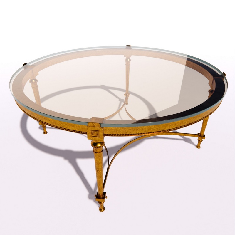 Coffee table 3D model large preview