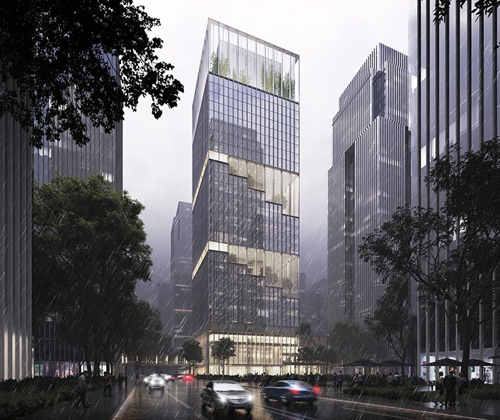 Qi-Anxin Pazhou Headquarters by gmp, Guangzhou, China