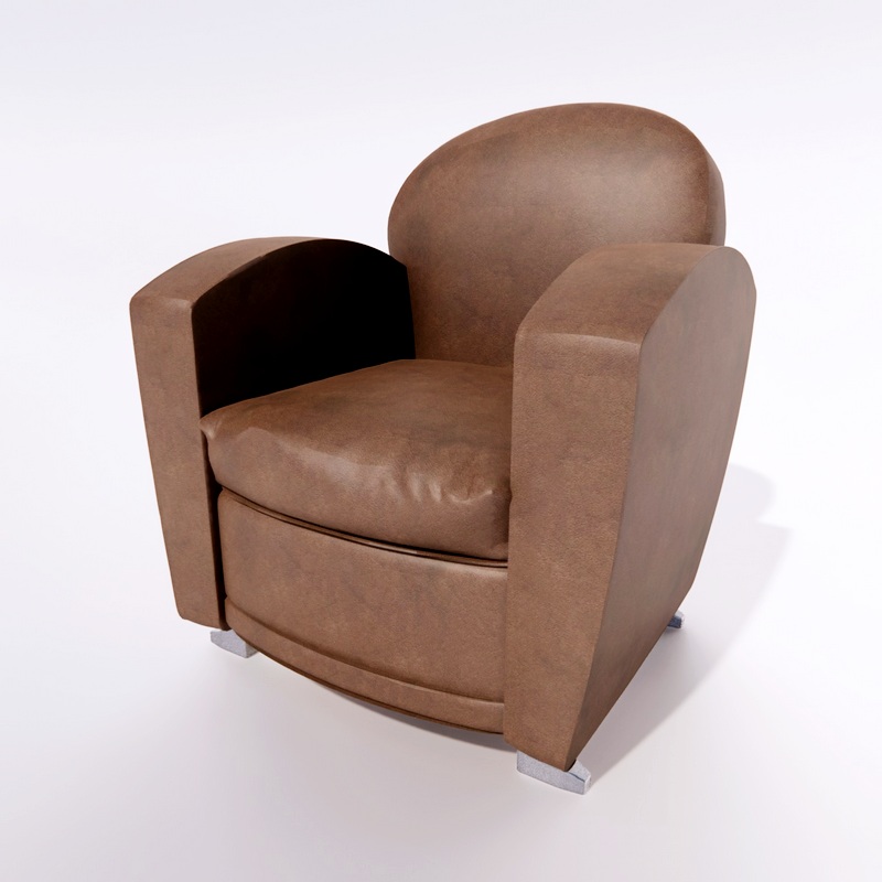 grand taile armchair 3D Model Preview #e5cba9f9