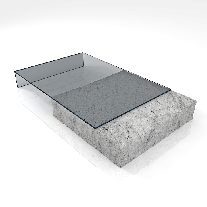 Coffee table 3D model large preview