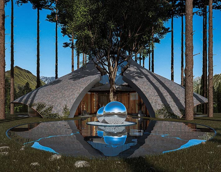 Forest Goddess Cabin by Veliz Arquitecto, Colorado, USA