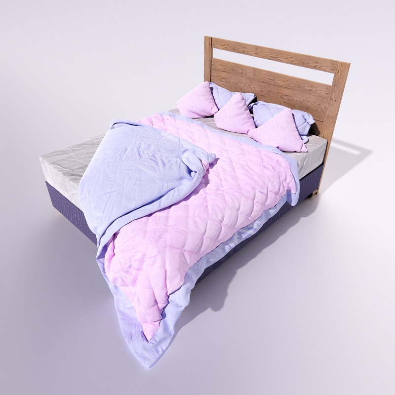 modern mayfair bed 3D Model Preview #50a52f51