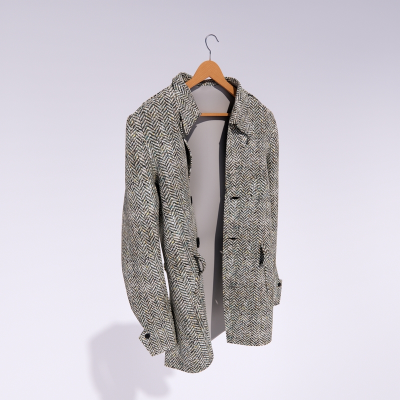 mens coat on a hanger-clothes 3D Model Preview #1ce8b934