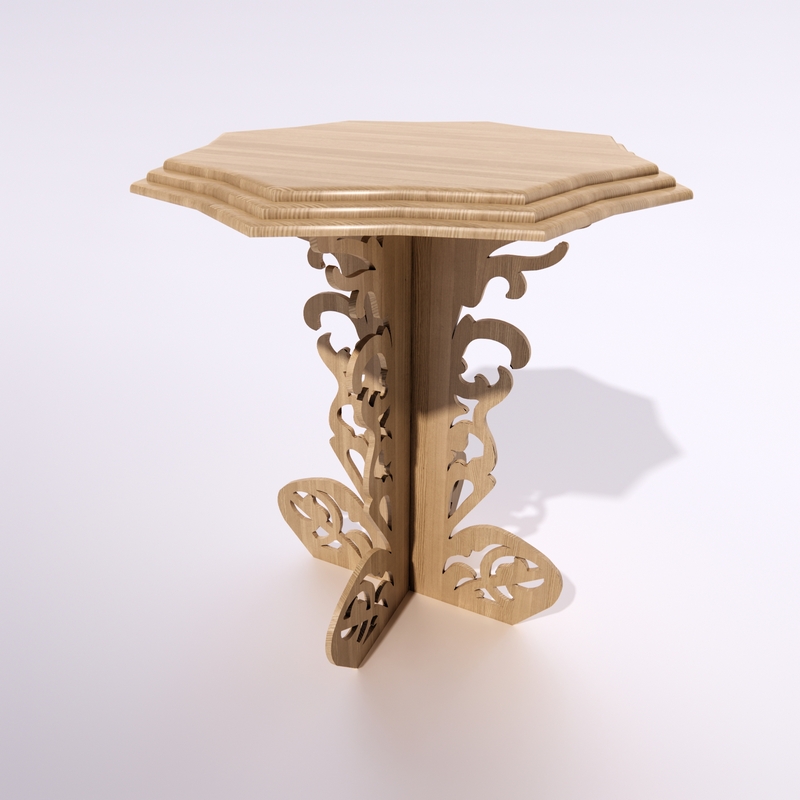 Table 3D model large preview