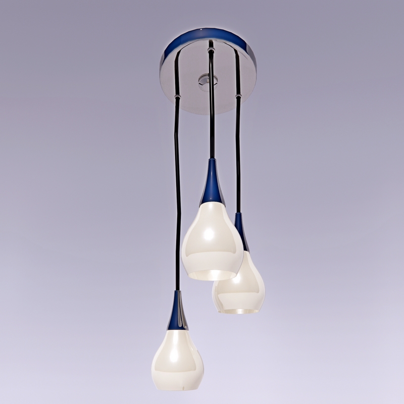 luster mid-century modern three-light shower chandelier 3D Model Preview #8f1fe0d0