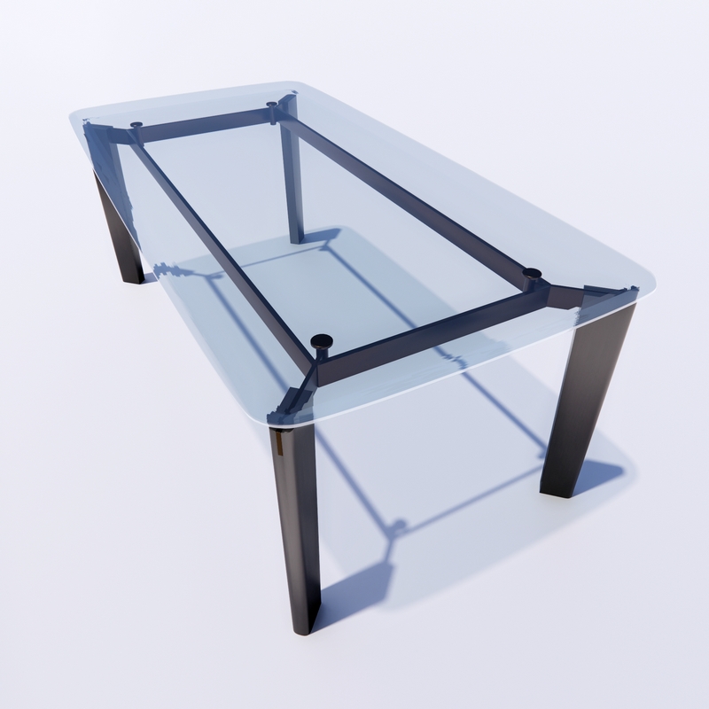 natuzzi sonata and b&b italia oska table 3D Model Preview #3af94cb9