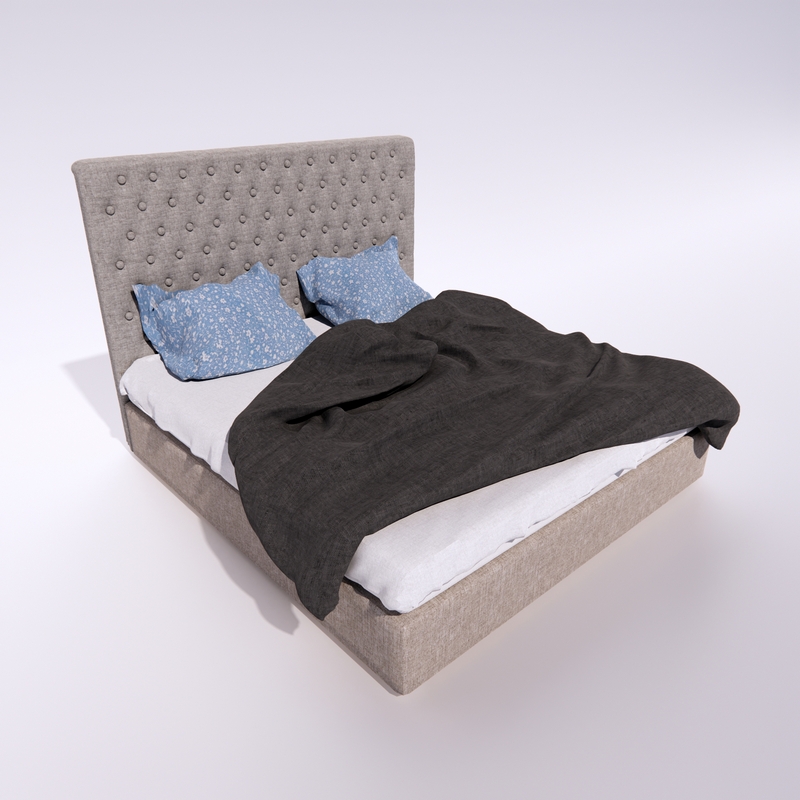 Bed 3D model large preview