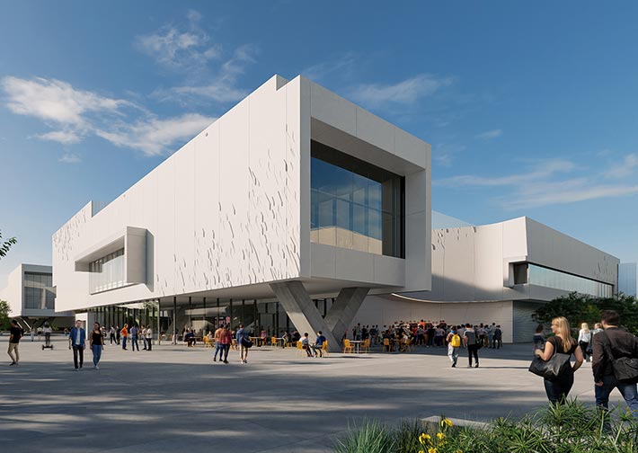 Performance hall and music building, Dallas, TX, USA