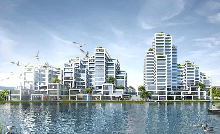 Lakeshore Peaks by OPEN Architecture, Chengdu, China