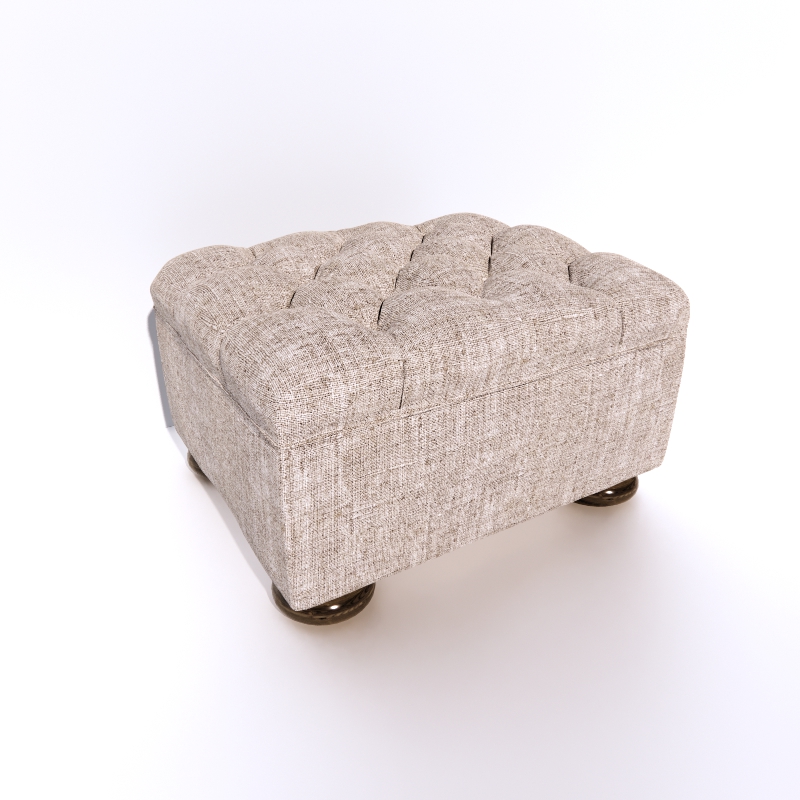 rh churchill pouf 3D Model Preview #1ec2379c