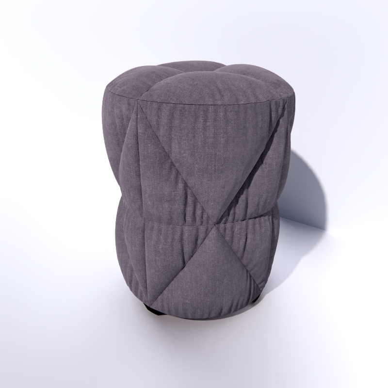 pouf cylinder 3D Model Preview #7cd6bea2