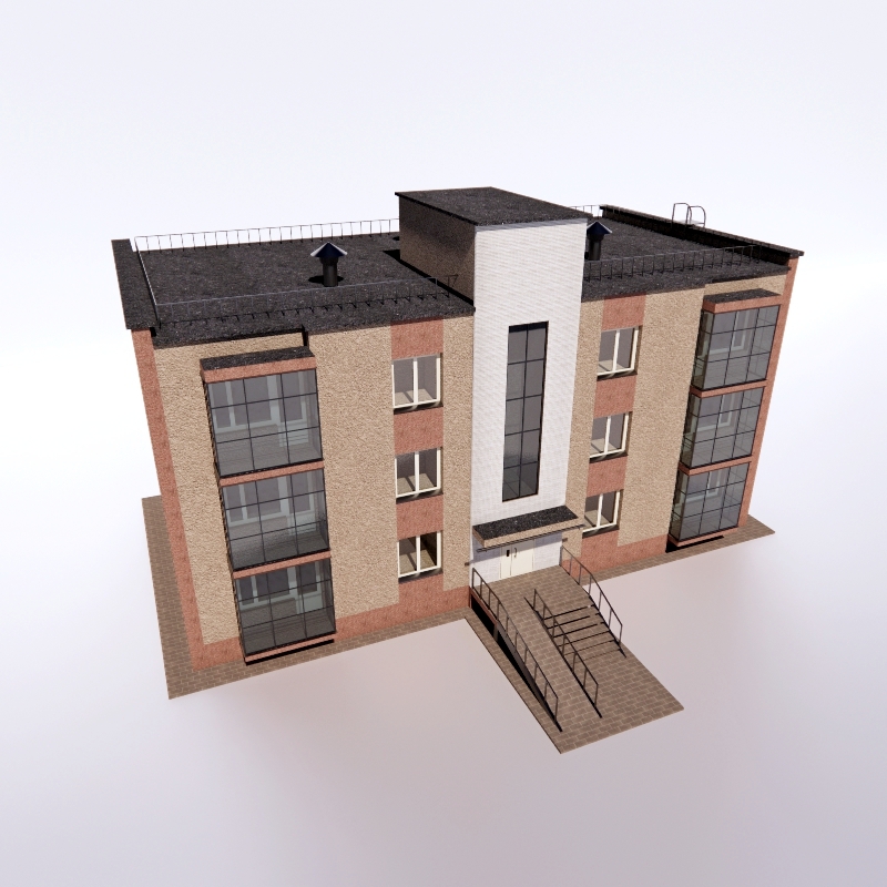 Building 3D model large preview