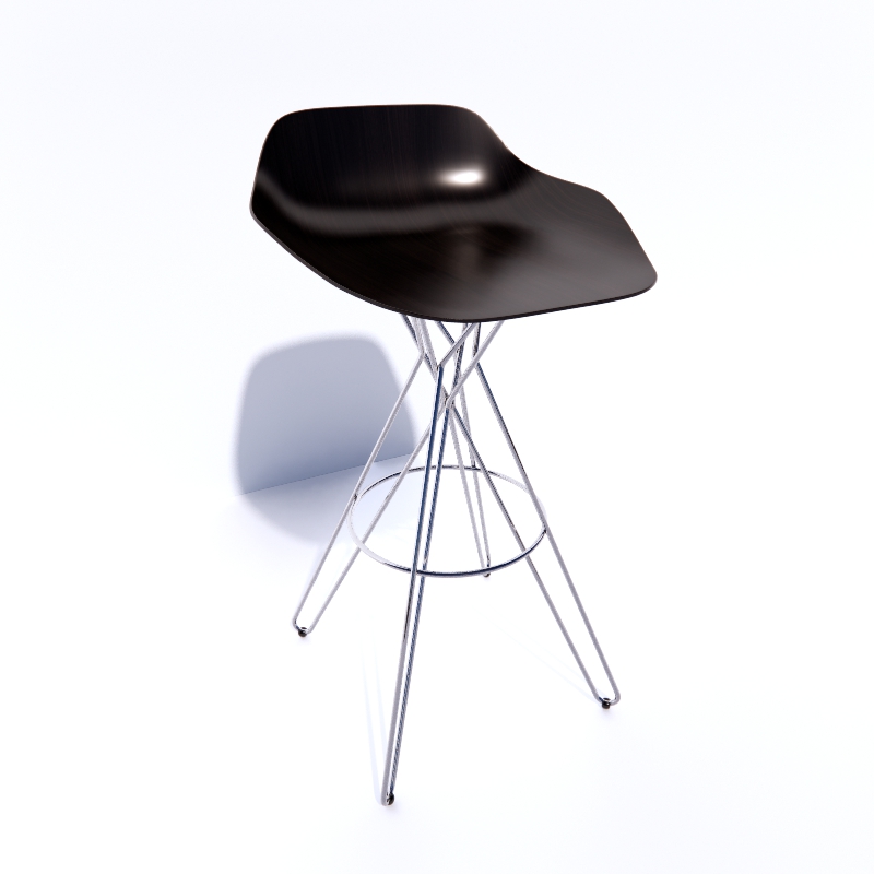 poliform harmony bar chair 3D Model Preview #f3a5f463