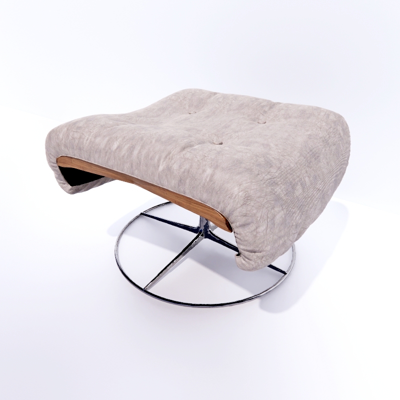 Pouf 3D model large preview