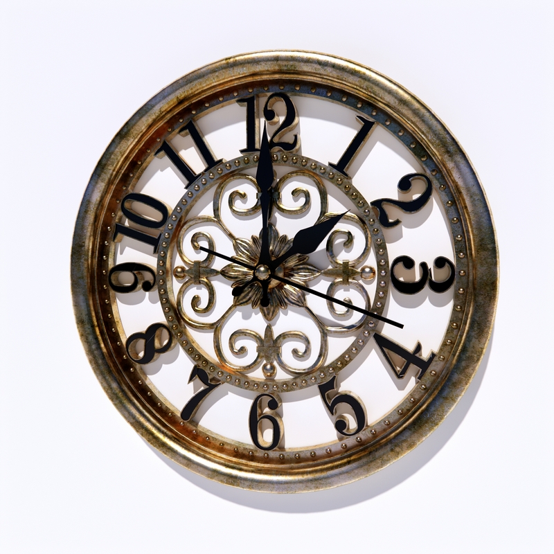 Clock 3D model large preview