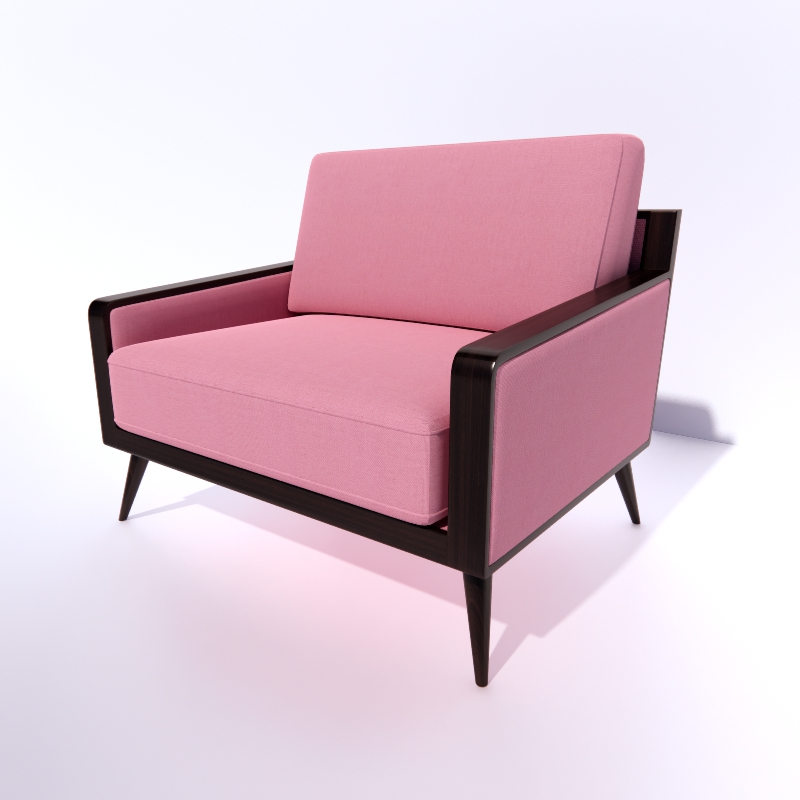serene armchair 3D Model Preview #7e174df6