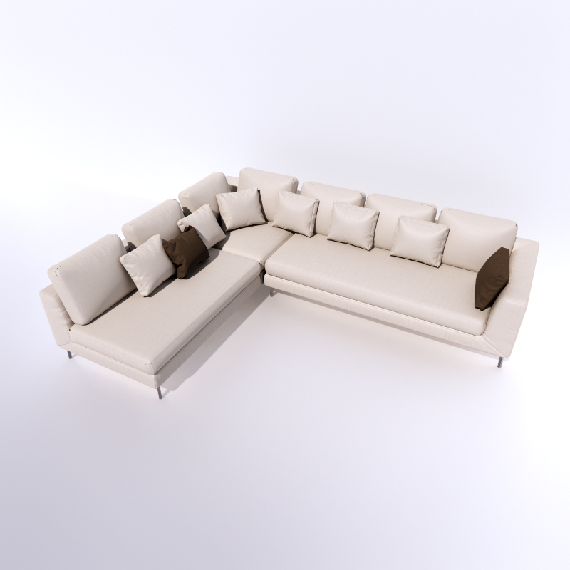 samoa sugar corner sofa 3D Model Preview #0eec4730