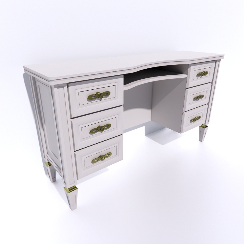 utah factory-dresser table 3D Model Preview #7009e590