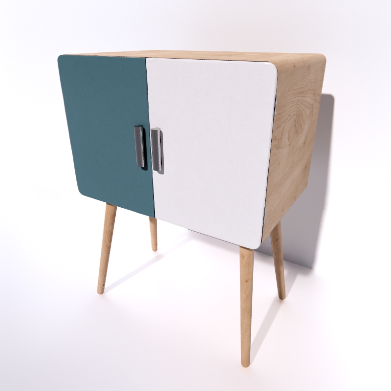 Commode 3D model large preview