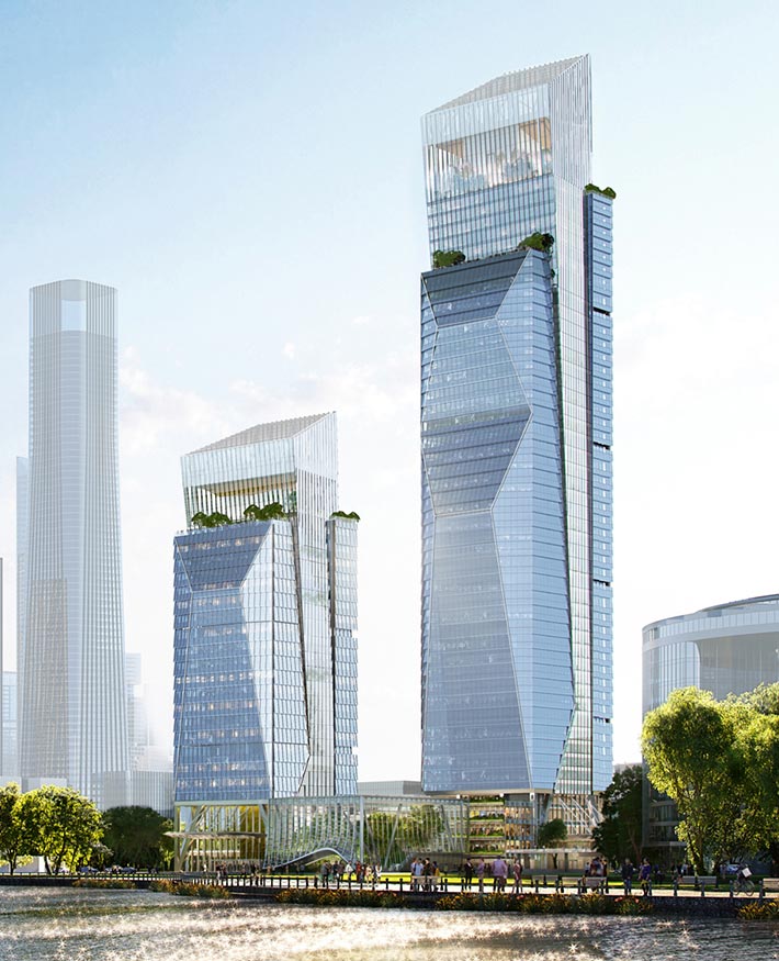 Vanke's HQ by Pelli Clarke & Partners, Shenzhen, China