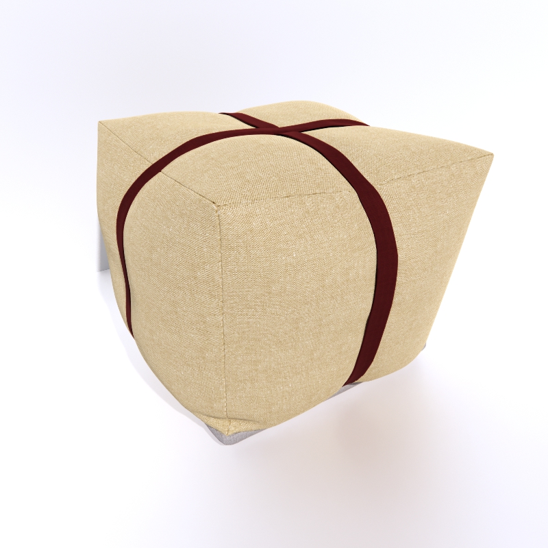 Ottoman 3D model large preview
