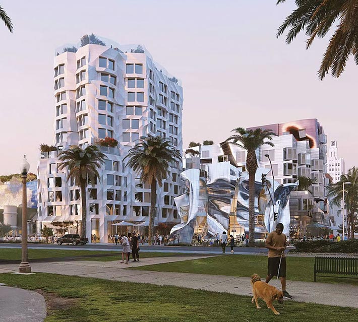 Ocean Avenue by Frank Gehry, Santa Monica, CA, USA