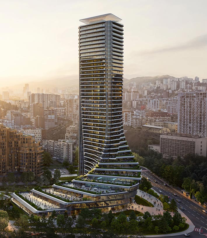 Cityzen Tower by Zaha Hadid Architects, Tbilisi, Georgia