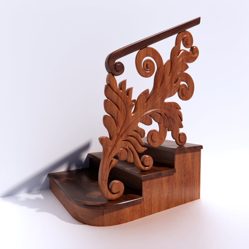 Stair 3D model large preview