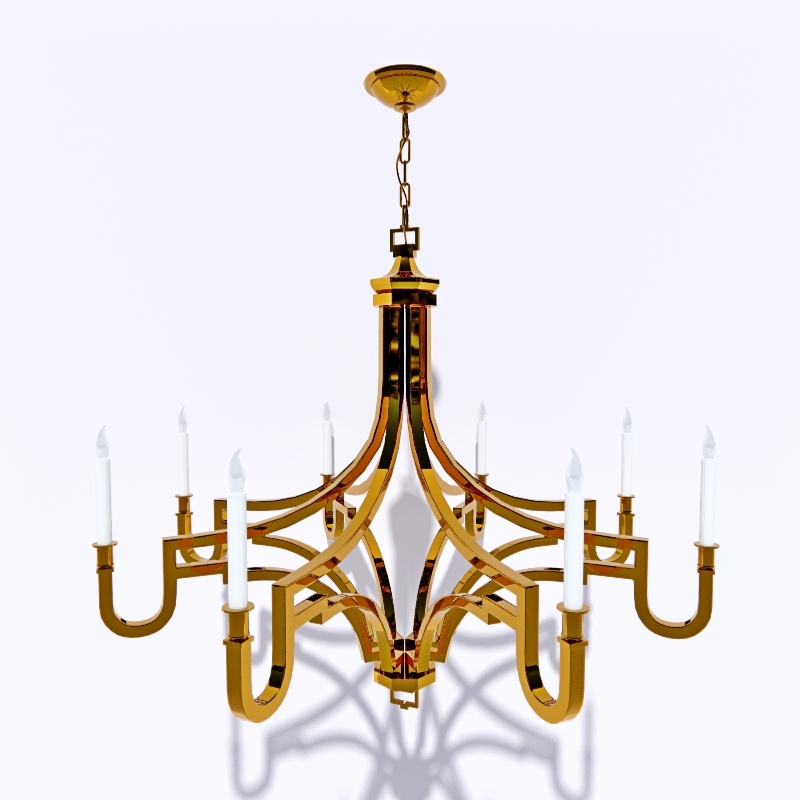 Chandelier 3D model large preview