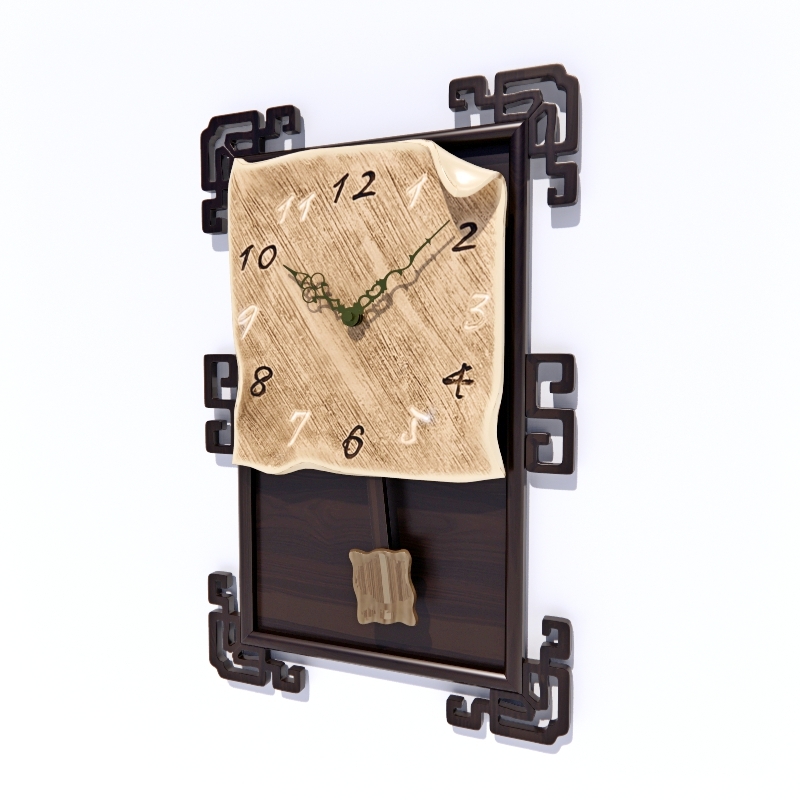 Clock 3D model large preview