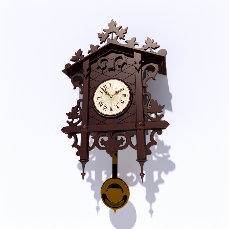 Clock 3D model large preview