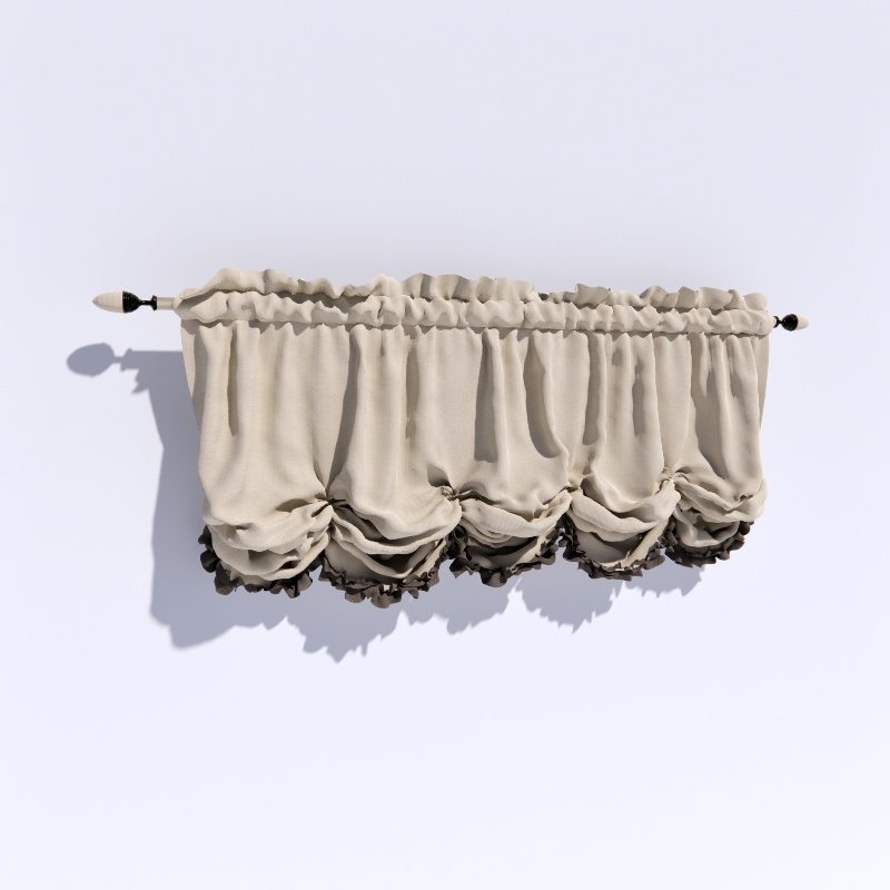 Curtain 3D model large preview