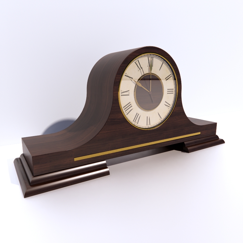 Clock 3D model large preview