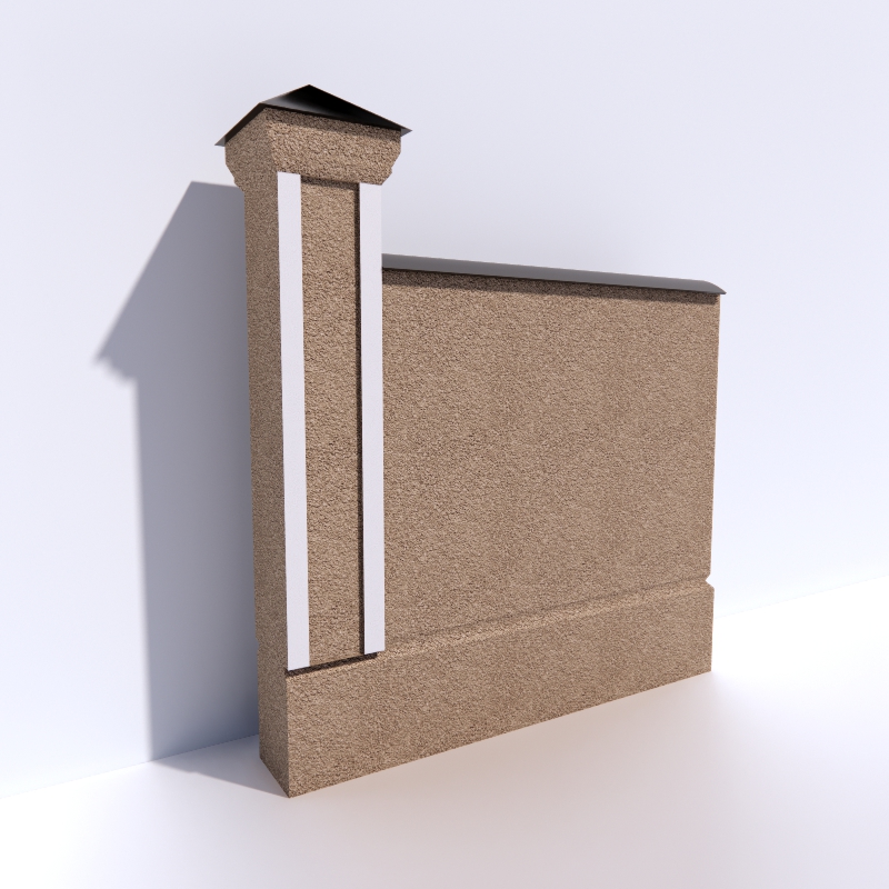 Fence 3D model large preview