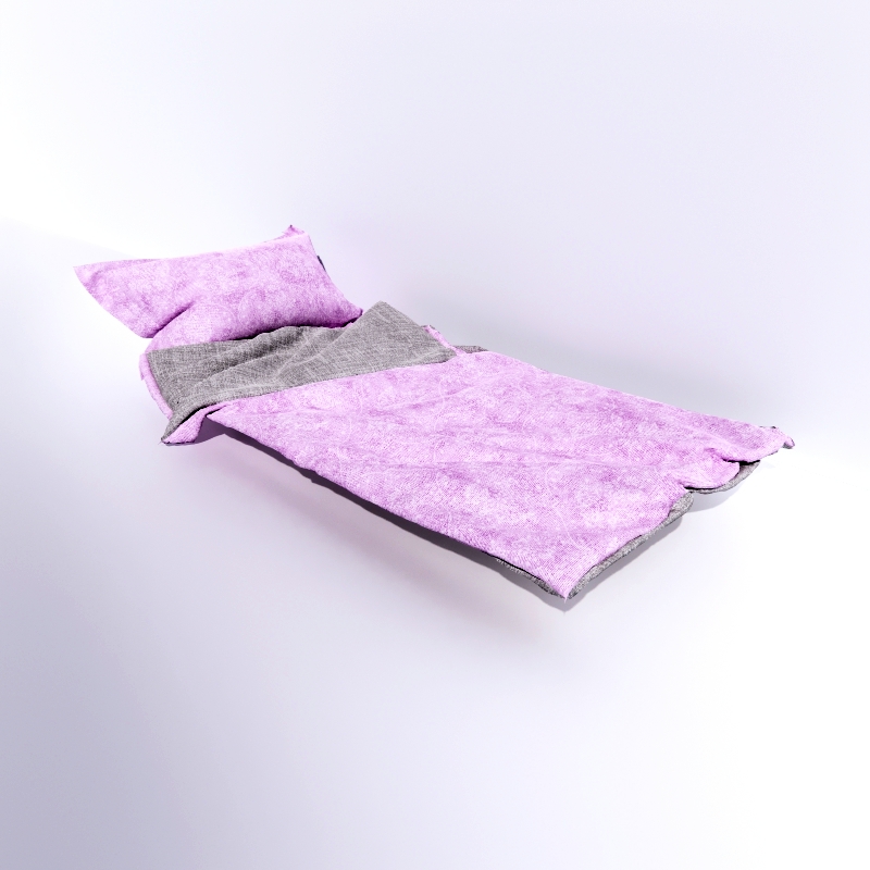 Bed 3D model large preview