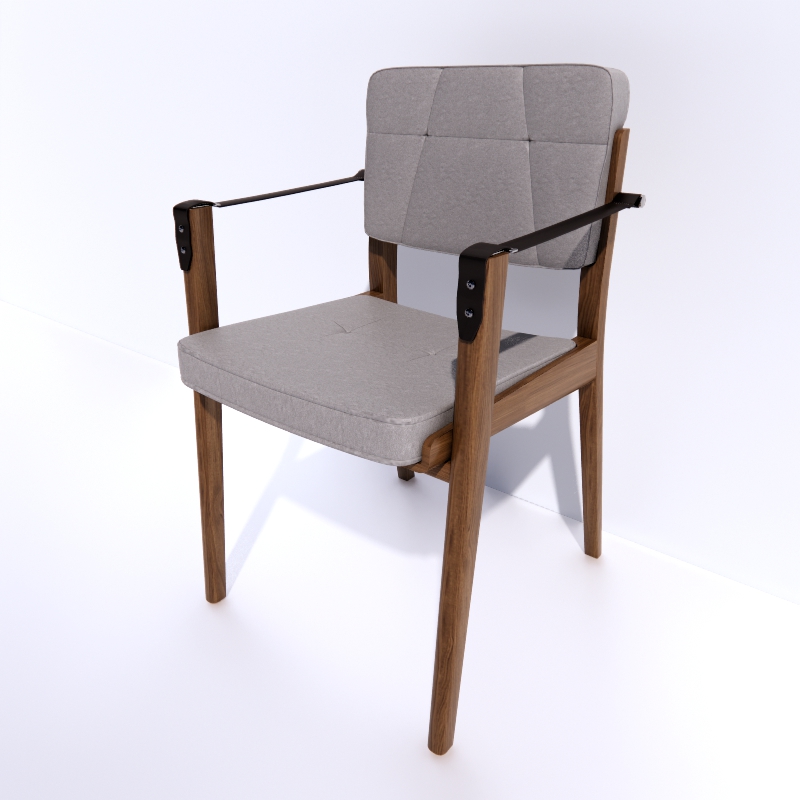 capo chair 3D Model #42b67e58